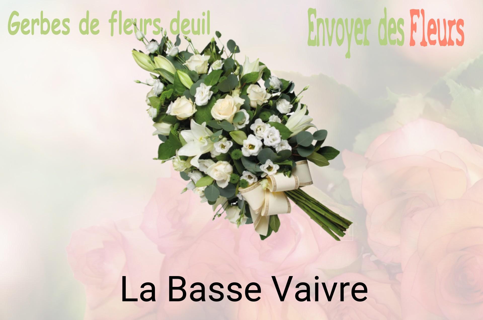 Gerbe de fleurs de deuil livrée à La Basse-Vaivre